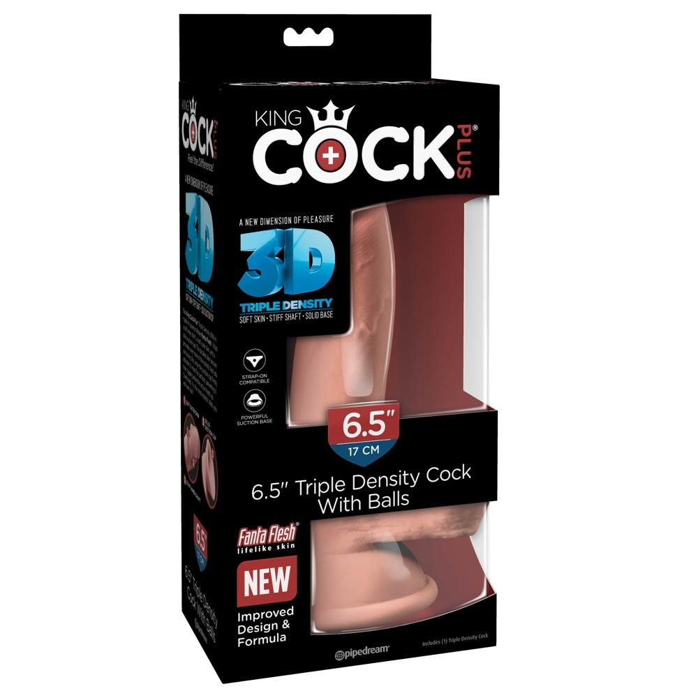 Ρεαλιστικό ομοίωμα πέους με όρχεις Triple Density Cock with Balls