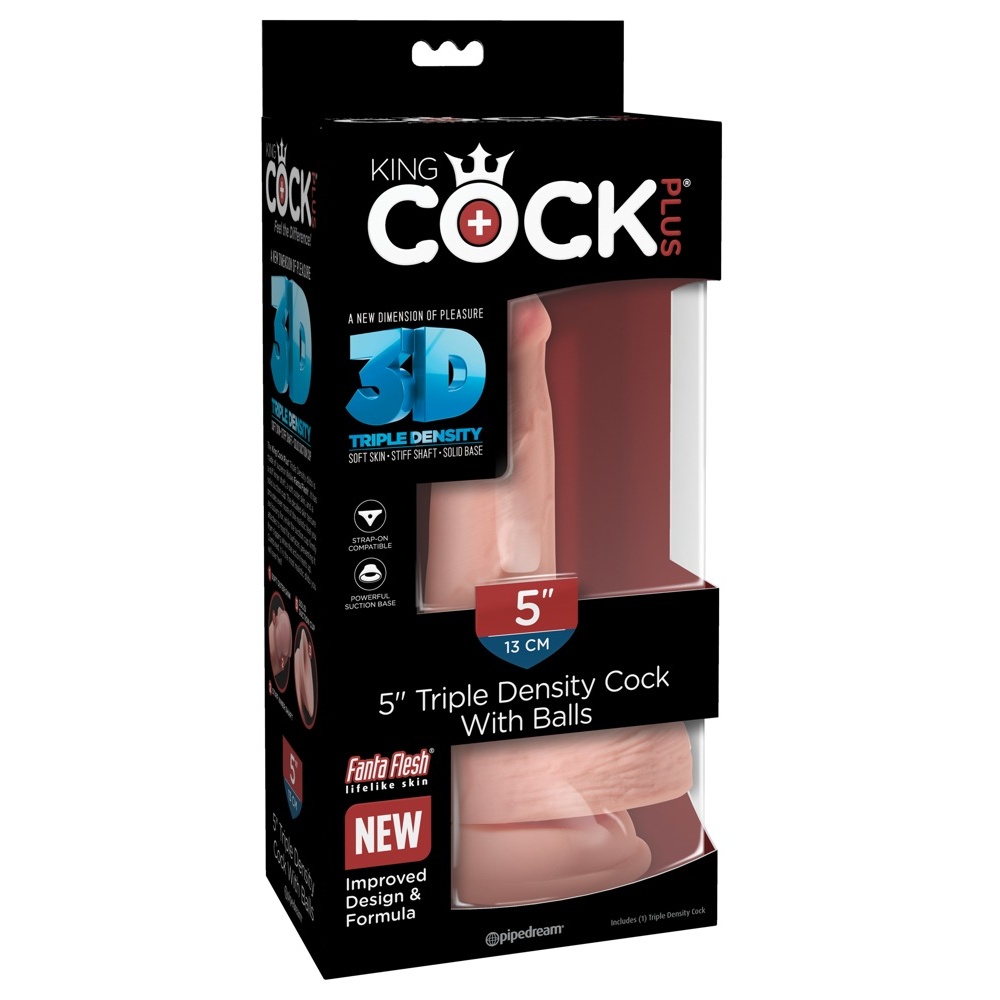 Ρεαλιστικό ομοίωμα πέους με όρχεις Triple Density Cock with Balls