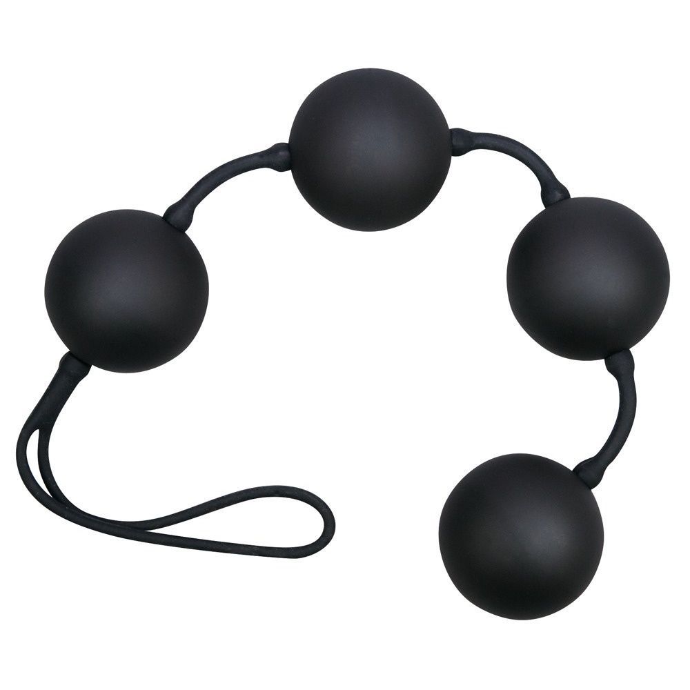 Βελούδινες Ερωτικές Μπάλες Velvet Balls 4 Black