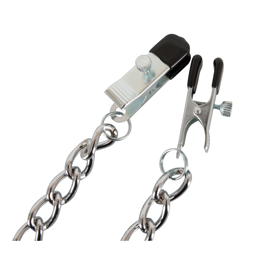 Ασημένιοι Σφιγκτήρες θηλών με αλυσίδα Chain with Clamps Professional