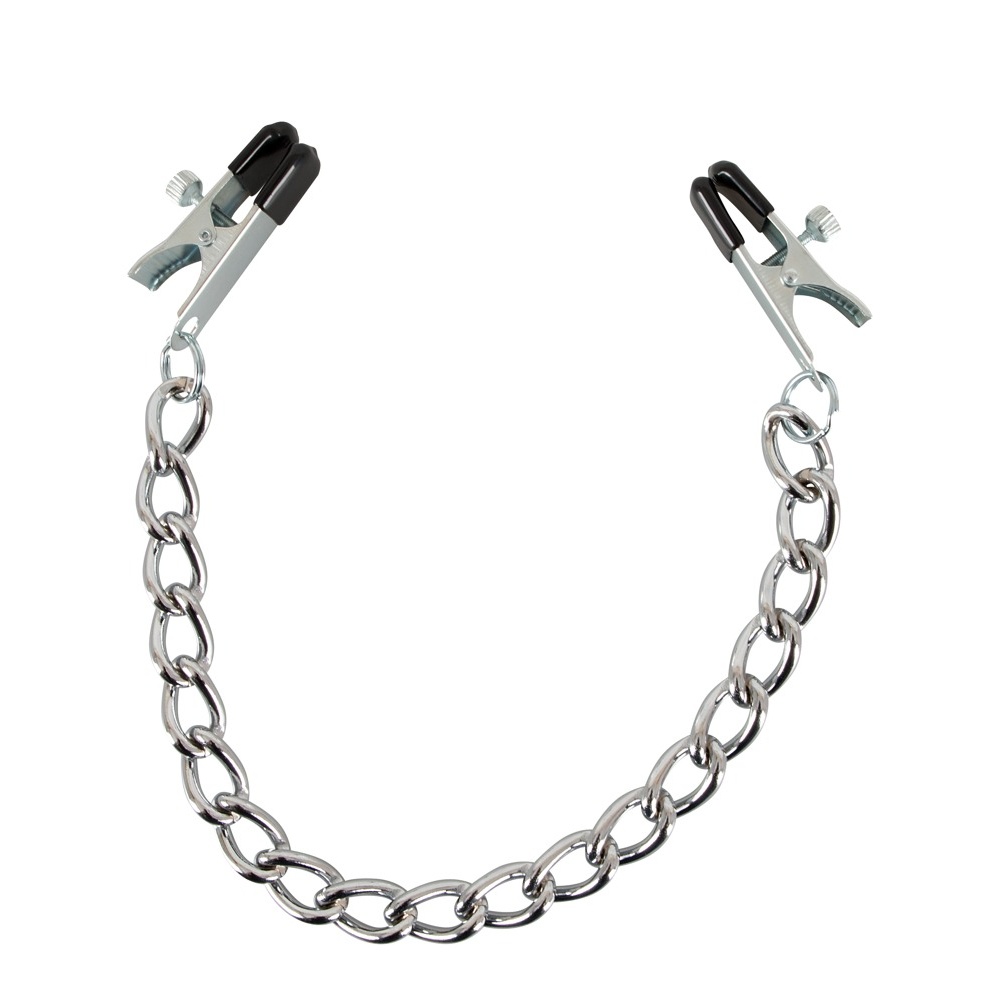 Ασημένιοι Σφιγκτήρες θηλών με αλυσίδα Chain with Clamps Professional