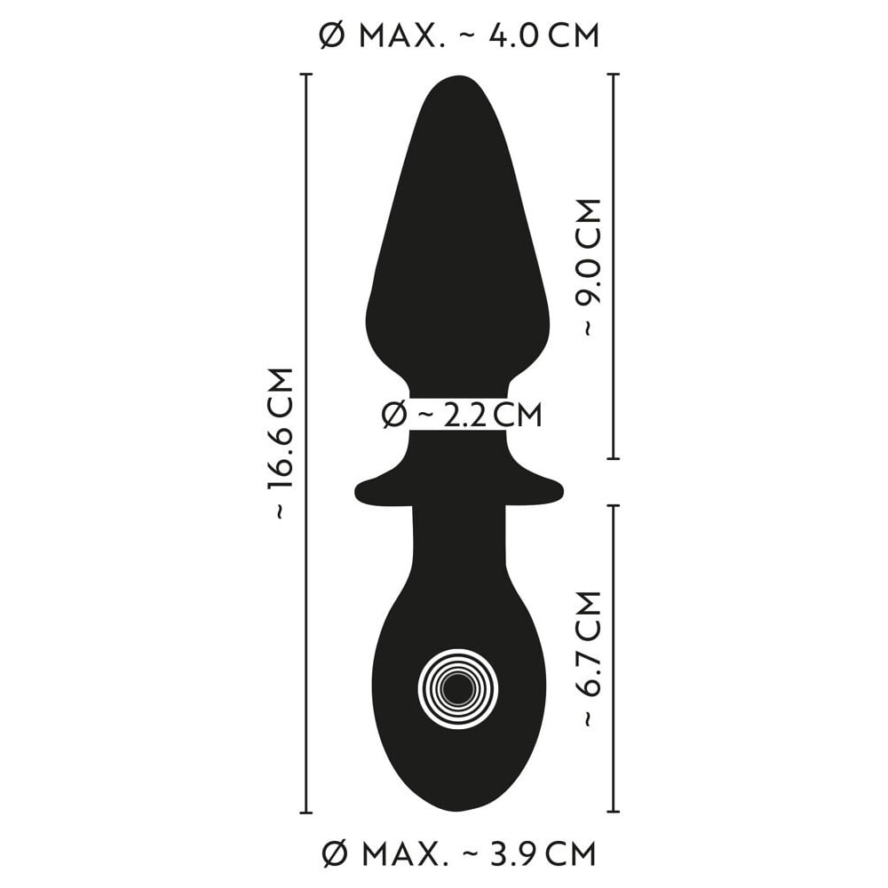 Πρωκτική Σφήνα Double-ended Butt Plug with Vibration