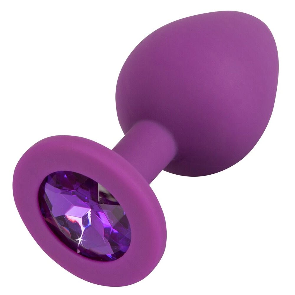 Μωβ Σφήνα με Διαμάντι Jewel Purple Plug