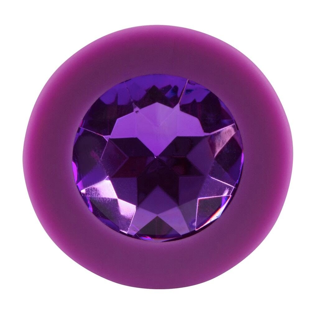 Μωβ Σφήνα με Διαμάντι Jewel Purple Plug