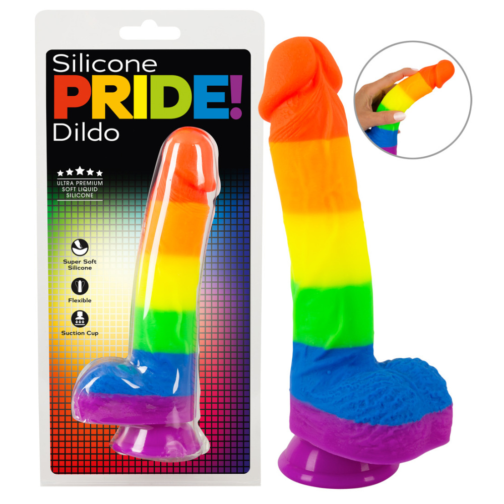 Πολύχρωμο Ρεαλιστικό Dildo PRIDE!