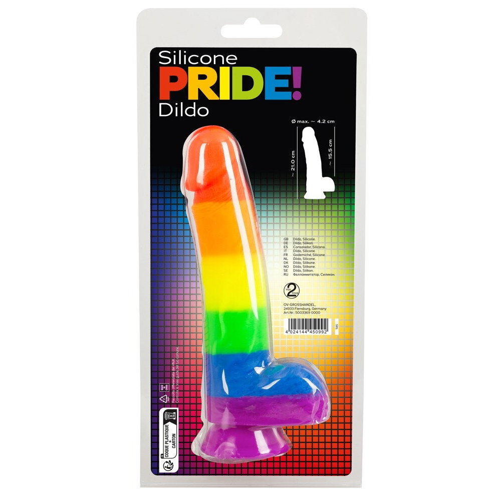 Πολύχρωμο Ρεαλιστικό Dildo PRIDE!